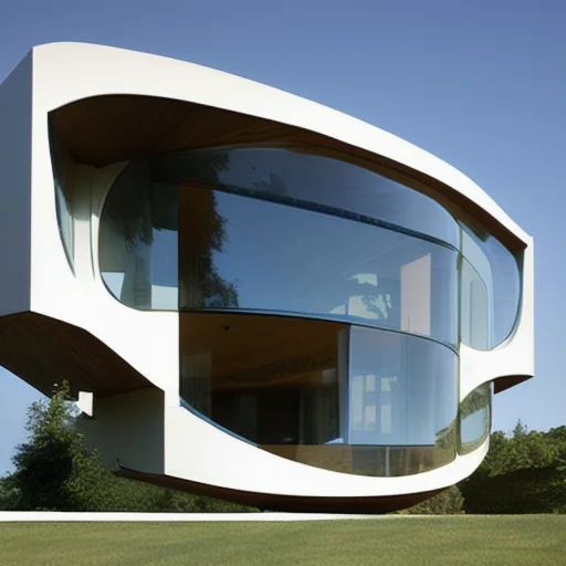 411145399-house with convex windows, architecture, modern art-now.webp